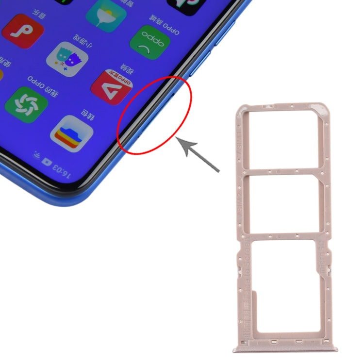 Per OPPO A11x/A11/A9(2020)/A5(2020) Vassoio scheda SIM + Vassoio scheda SIM + Vassoio scheda micro SD, For OPPO A11x Per OPPO A11x/A11/A9(2020)/A5(2020) Vassoio scheda SIM + Vassoio scheda SIM + Vassoio scheda micro SD, For OPPO A11x